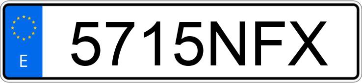 Numer rejestracyjny 5715NFX posiada RENAULT MASTER