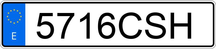 Numer rejestracyjny 5716CSH posiada BMW SERIE 3