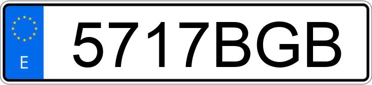 Numer rejestracyjny 5717BGB posiada SAAB 9-3