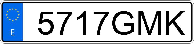 Numer rejestracyjny 5717GMK posiada VOLVO XC60
