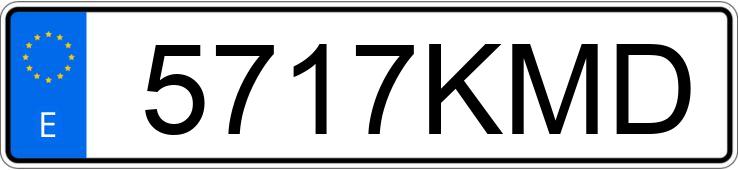 Numer rejestracyjny 5717KMD posiada MASERATI GHIBLI