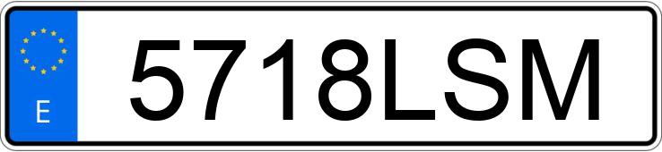 Numer rejestracyjny 5718LSM posiada MERCEDES C (206)