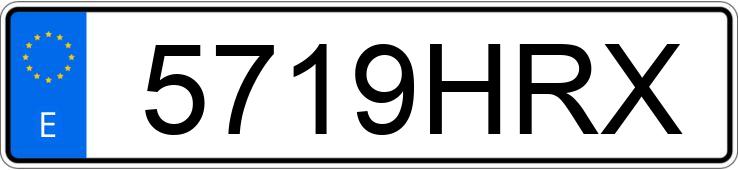 Numer rejestracyjny 5719HRX posiada MERCEDES E (212-207)