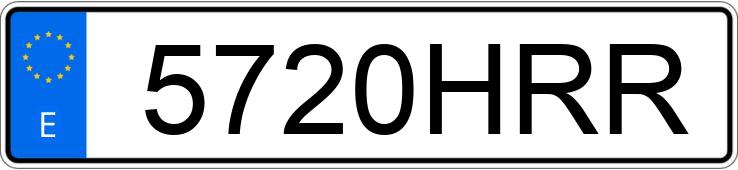 Numer rejestracyjny 5720HRR posiada PORSCHE CAYENNE Numer rejestracyjny 5720HRR posiada PORSCHE CAYENNE