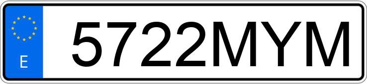 Numer rejestracyjny 5722MYM posiada RENAULT KANGOO Numer rejestracyjny 5722MYM posiada RENAULT KANGOO