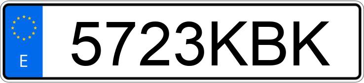 Numer rejestracyjny 5723KBK posiada BMW SERIE 3