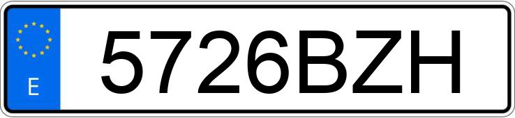 Numer rejestracyjny 5726BZH posiada IVECO EUROTECH CURSOR