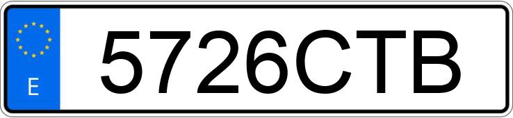 Numer rejestracyjny 5726CTB posiada SEAT IBIZA