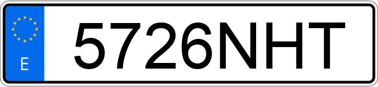 Numer rejestracyjny 5726NHT posiada PEUGEOT 208