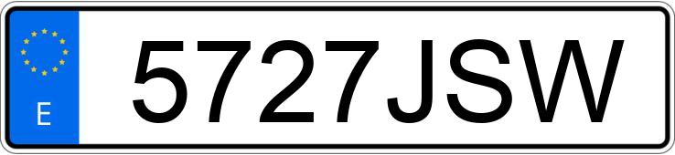 Numer rejestracyjny 5727JSW posiada MERCEDES GLE (166-292)