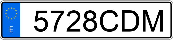 Die Registrierungsnummer 5728CDM hat NISSAN X-TRAIL