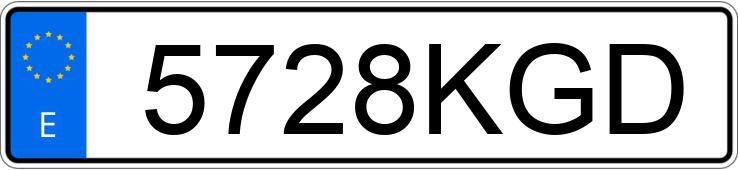 Numer rejestracyjny 5728KGD posiada BMW SERIE 3