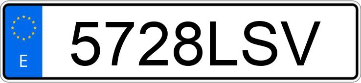 Numer rejestracyjny 5728LSV posiada AUDI A6