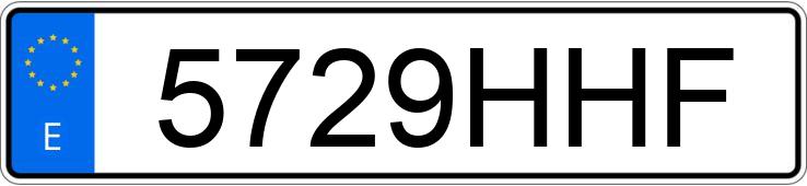 Numer rejestracyjny 5729HHF posiada VOLKSWAGEN POLO