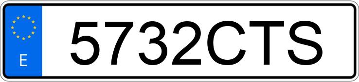 Numer rejestracyjny 5732CTS posiada FIAT STILO