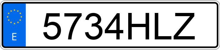 Numer rejestracyjny 5734HLZ posiada BMW SERIE 5