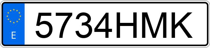 Numer rejestracyjny 5734HMK posiada BMW SERIE 3