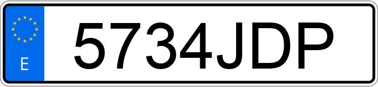 Numer rejestracyjny 5734JDP posiada OPEL ASTRA