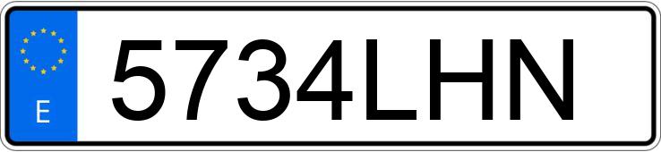 Numer rejestracyjny 5734LHN posiada RENAULT MEGANE
