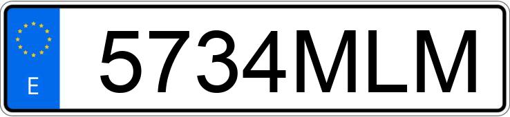Numer rejestracyjny 5734MLM posiada PORSCHE MACAN