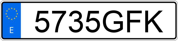 Numer rejestracyjny 5735GFK posiada MERCEDES AXOR