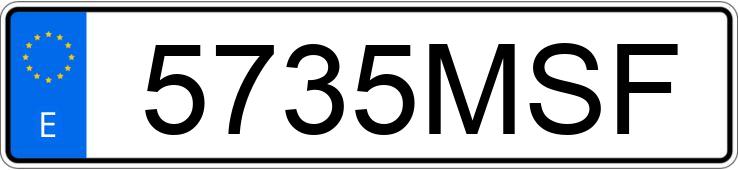Numer rejestracyjny 5735MSF posiada LEXUS LBX