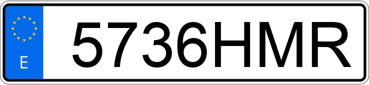 Numer rejestracyjny 5736HMR posiada VOLKSWAGEN POLO