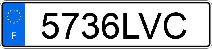 Numer rejestracyjny 5736LVC posiada MERCEDES CLA (117)