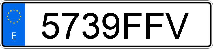 Numer rejestracyjny 5739FFV posiada SANTANA 300