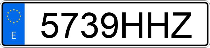 Numer rejestracyjny 5739HHZ posiada HYUNDAI I20