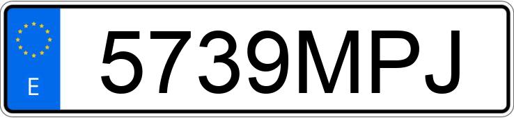 Numer rejestracyjny 5739MPJ posiada TOYOTA C-HR