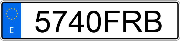 Numer rejestracyjny 5740FRB posiada SEAT LEON