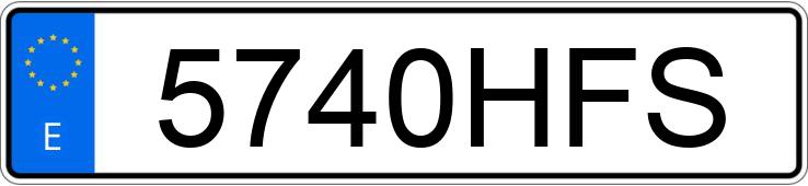 Numer rejestracyjny 5740HFS posiada FORD FOCUS