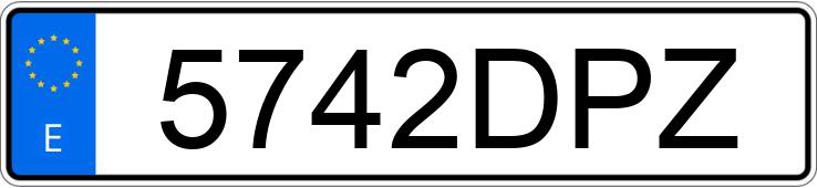 Numer rejestracyjny 5742DPZ posiada TOYOTA COROLLA