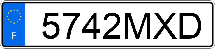 Numer rejestracyjny 5742MXD posiada SUNBEAM ALPINE Numer rejestracyjny 5742MXD posiada SUNBEAM ALPINE