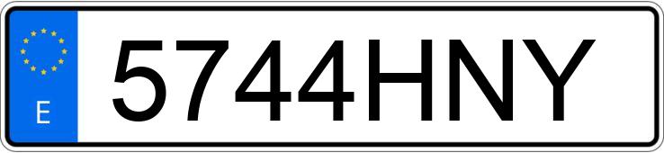 Numer rejestracyjny 5744HNY posiada PEUGEOT SATELIS