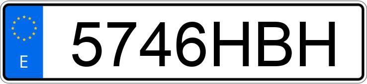 Numer rejestracyjny 5746HBH posiada TOYOTA LAND CRUISER