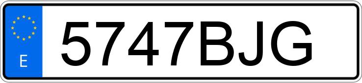 Numer rejestracyjny 5747BJG posiada PEUGEOT 106