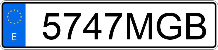 Numer rejestracyjny 5747MGB posiada RENAULT TRAFIC