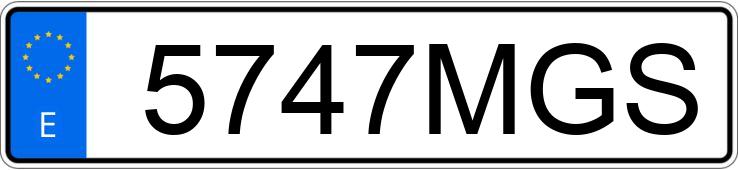 Numer rejestracyjny 5747MGS posiada FORD CUSTOM