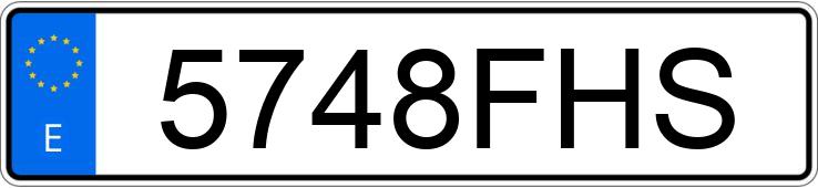 Numer rejestracyjny 5748FHS posiada VOLKSWAGEN GOLF