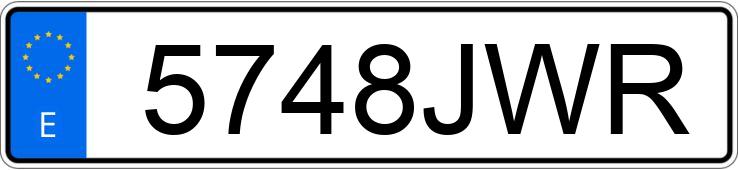 Numer rejestracyjny 5748JWR posiada AUDI A3 SPORTBACK