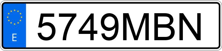 Numer rejestracyjny 5749MBN posiada MERCEDES AMG SL (232)