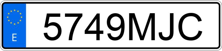 Numer rejestracyjny 5749MJC posiada RENAULT K