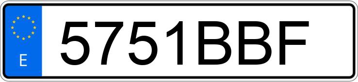 Numer rejestracyjny 5751BBF posiada CITROEN SAXO