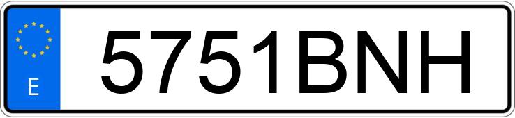 Numer rejestracyjny 5751BNH posiada PEUGEOT 206