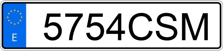 Numer rejestracyjny 5754CSM posiada BMW SERIE 3