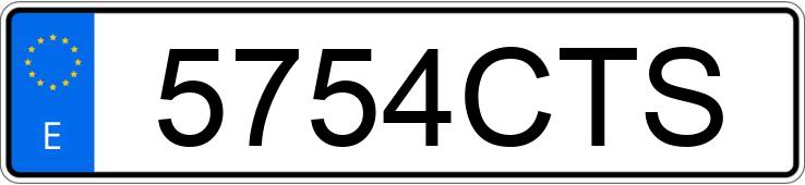 Numer rejestracyjny 5754CTS posiada TOYOTA COROLLA