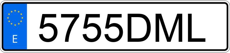 Numer rejestracyjny 5755DML posiada KYMCO VENOX