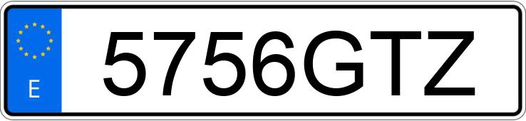 Numer rejestracyjny 5756GTZ posiada VOLKSWAGEN GOLF